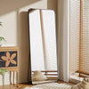 Miroir sur pied de 65 x 24 avec coins arrondis, miroir pleine longueur à poser, à suspendre ou à appuyer pour chambre ou dressing